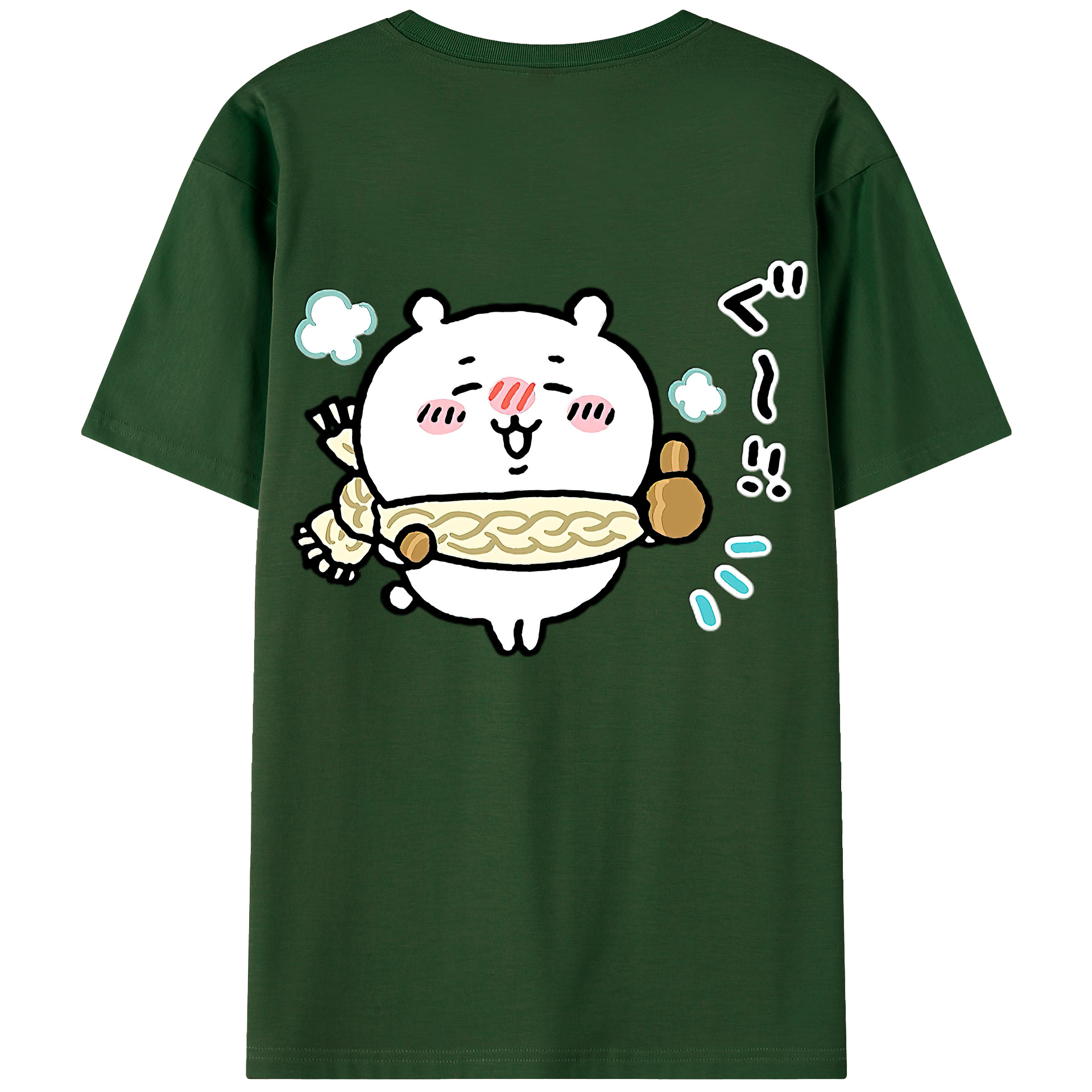 （画像用） ちいかわ ちいかわ Chii-kawa chiikawa 綿100％半袖Tシャツ（背面プリント）
